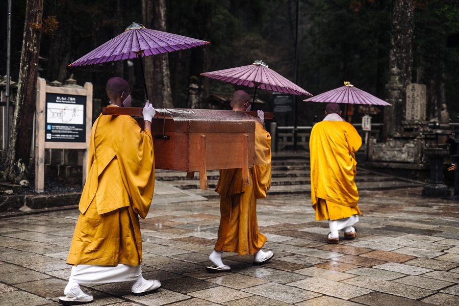 Japan Mount Koya tempel verblijf Koyasan heilige berg