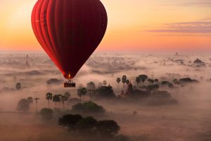 Blog artikel1 'Ballonvaart Bagan, Myanmar'