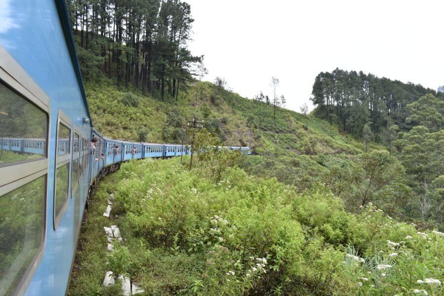 Sri Lanka trein van Ella naar Nuwara Eliya