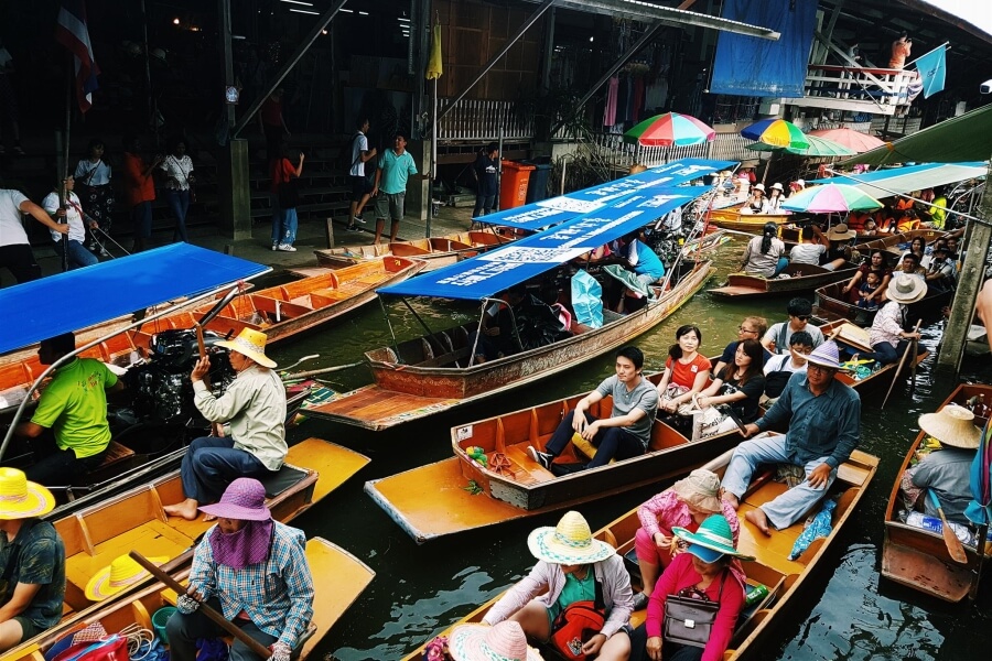 Thailand Bangkok Drijvende markt Anouk 03