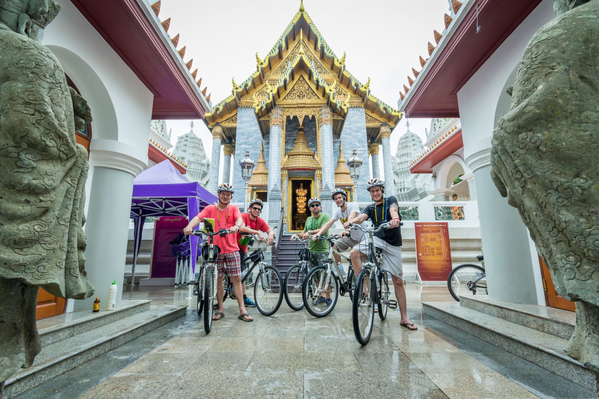 Thailand Bangkok Fietstour voor tempel