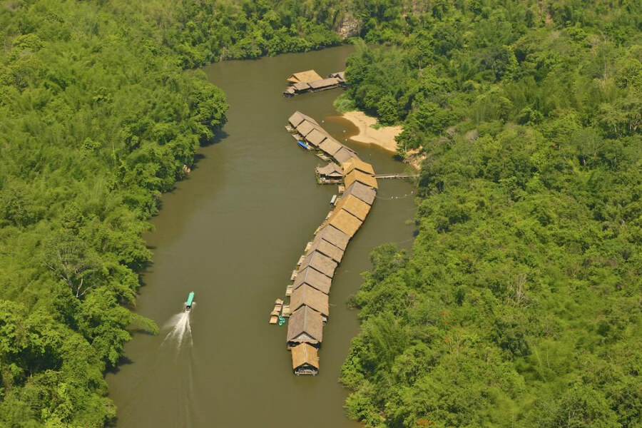 Thailand Kanchanaburi River Kwai Jungle Rafts Hotel 15