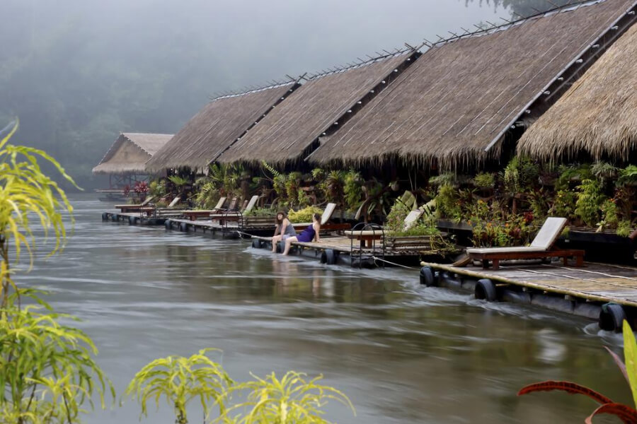 Thailand Kanchanaburi River Kwai Jungle Rafts Hotel 25