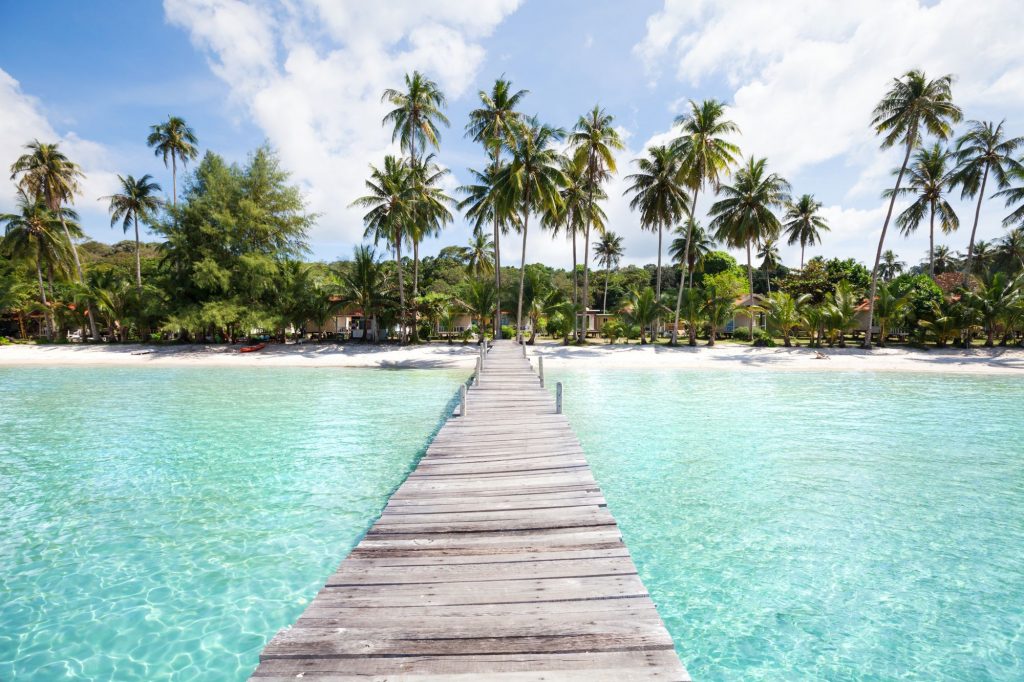 Thailand Koh Kood steiger naar het strand