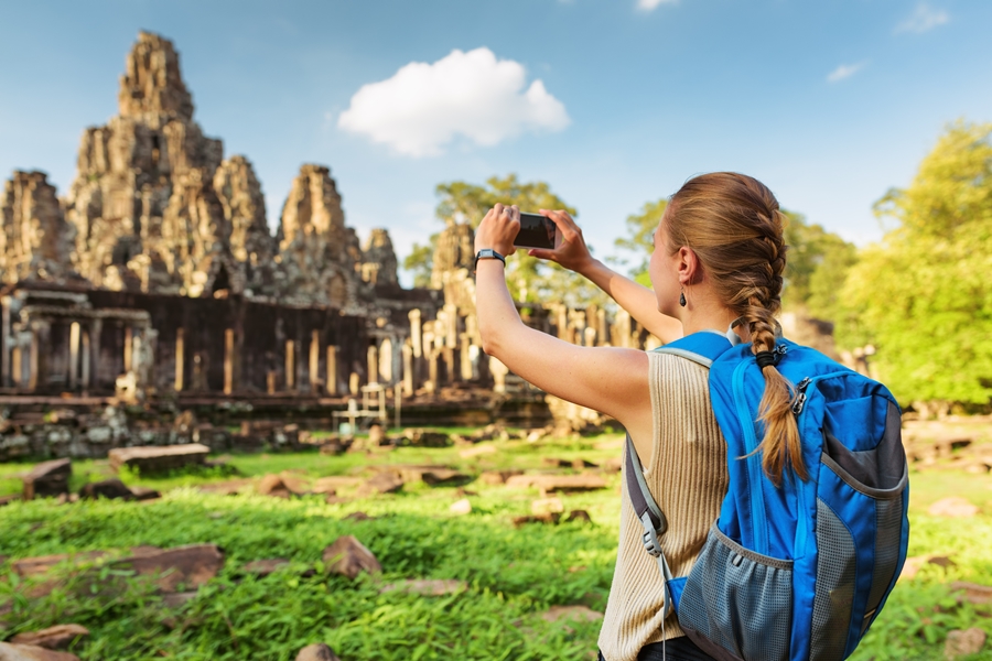 Cambodja Siem Reap Angkor Wat foto toerist