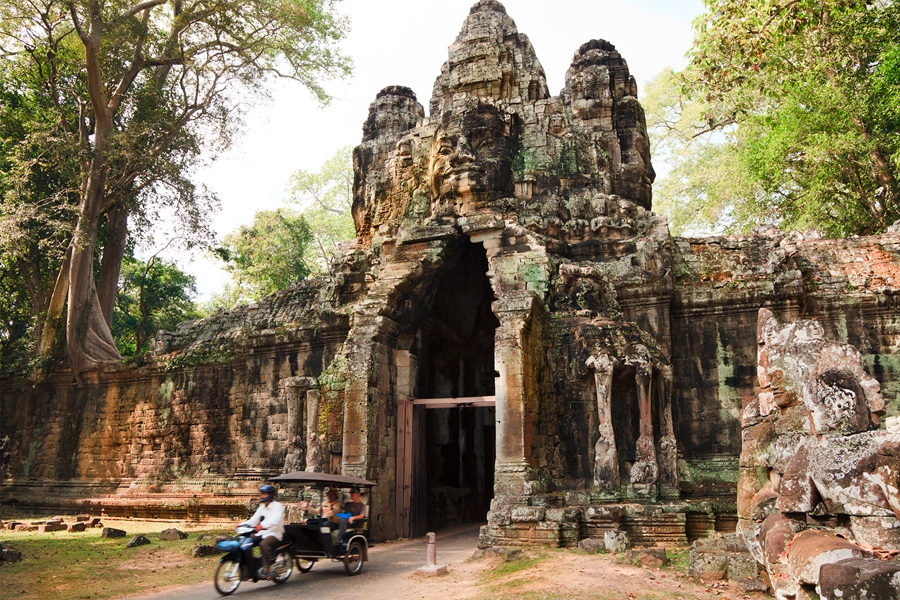 Cambodja Siem Reap Angkor Wat tuktuk
