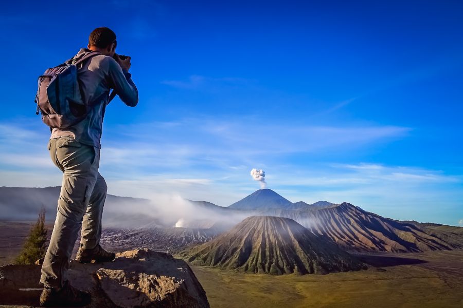 Indonesie Java Vulkaan toerist