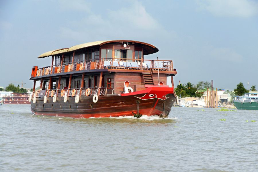 Laos Mekong River Cruiseboot