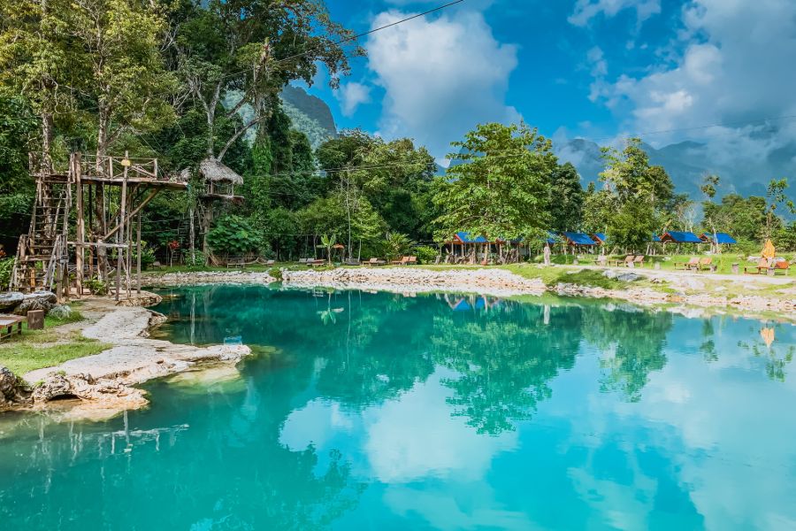 Laos Vang Vieng Blue Lagoon