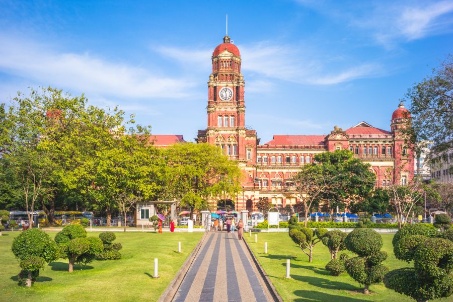 Myanmar Yangon city centre high court