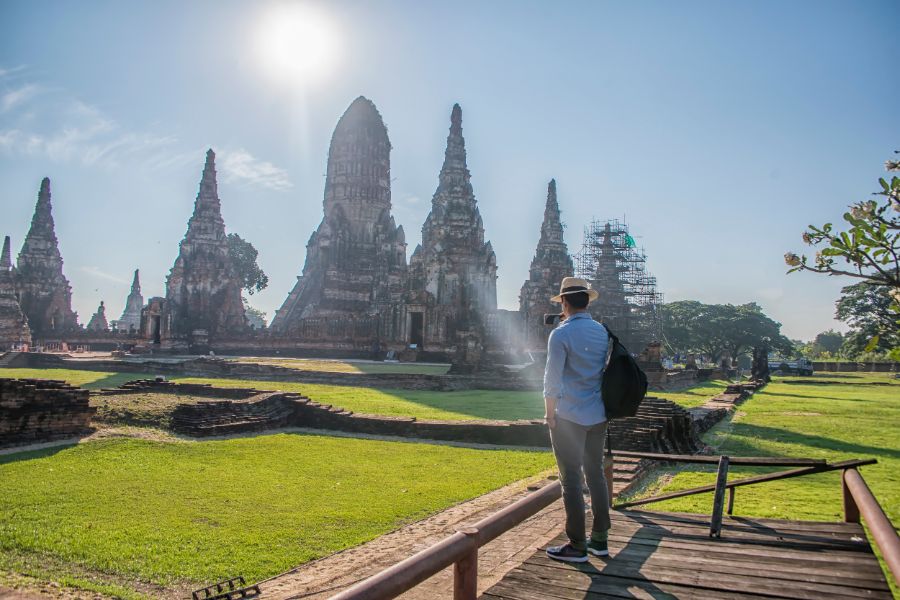 Thailand Ayutthaya Chaiwatthanaram temple historical park