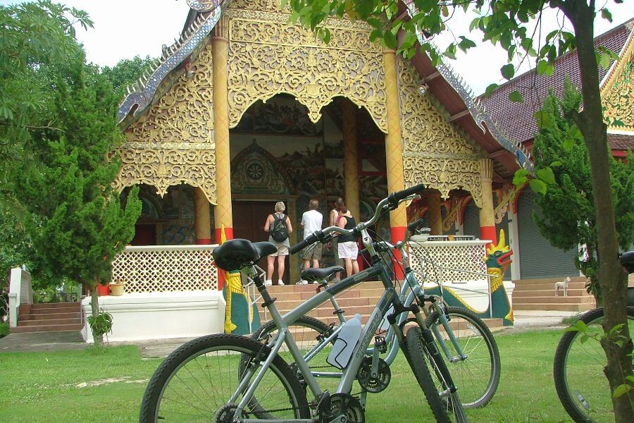 Thailand Ayutthaya Fietstour Tempelruines en Rijstvelden