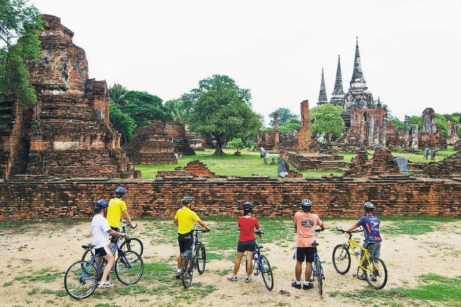 Thailand Ayutthaya Fietstour fietsen