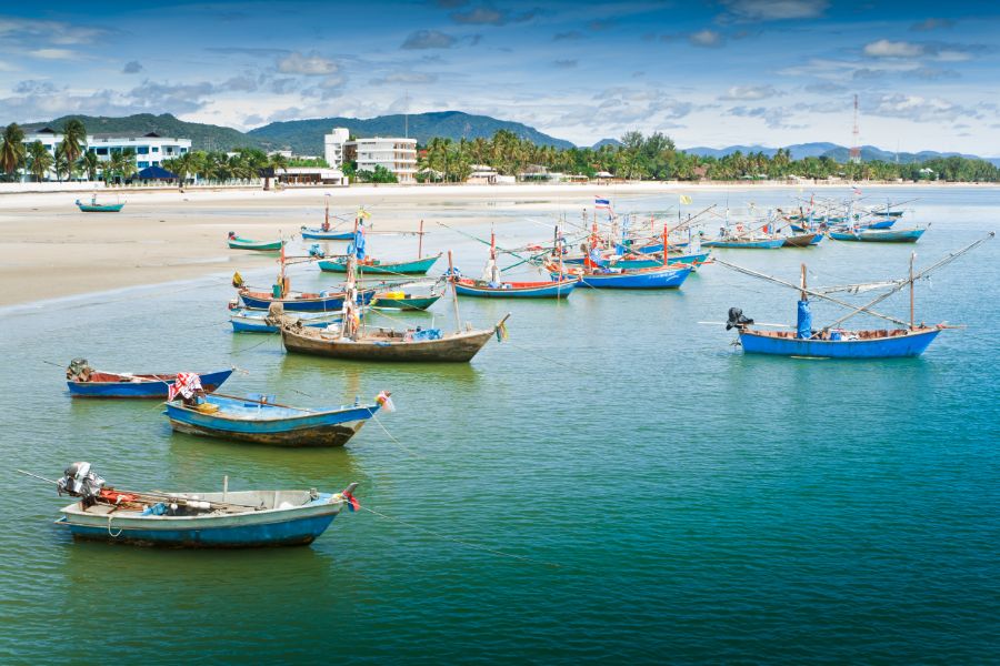 Thailand Hua Hin Vissersbootjes