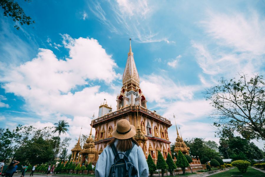 Thailand Phuket What Chalong populairste tempel