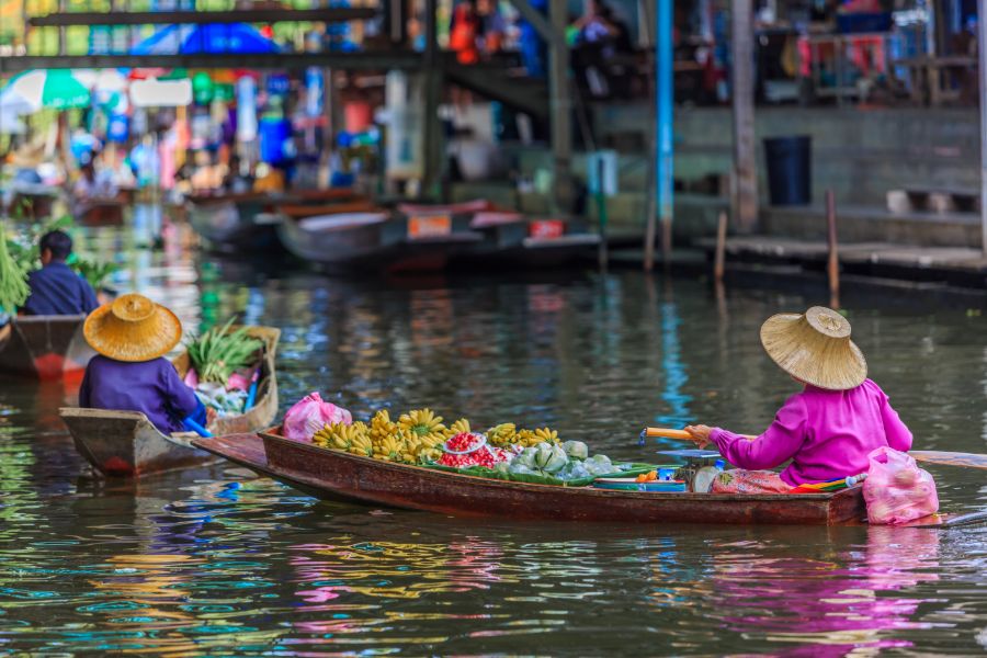 Dag 5: Bangkok – Drijvende Markt – Kanchanaburi
