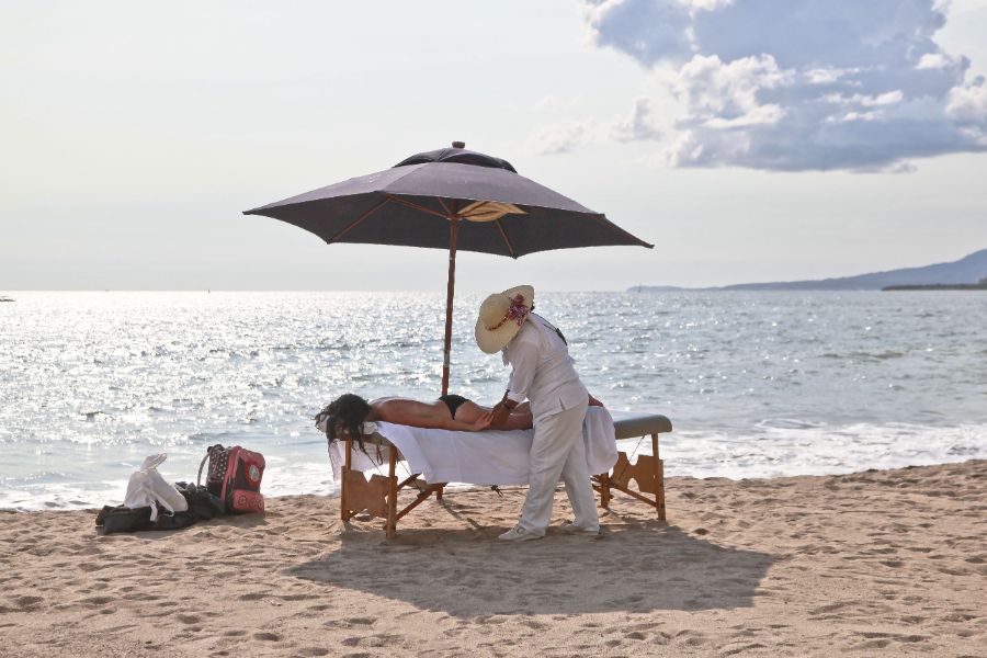 Thailand beach massage relax