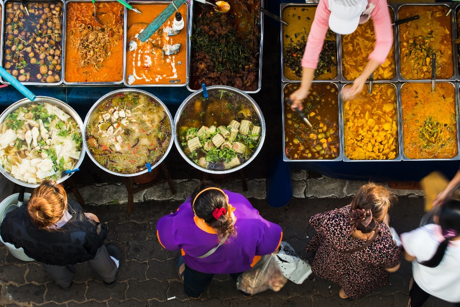 Thaise food markt