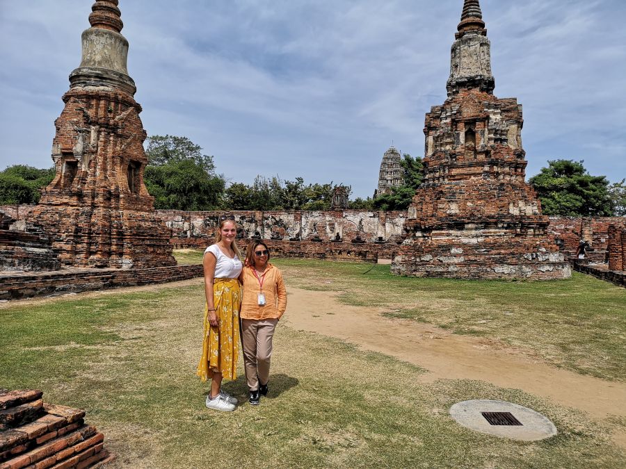 Ayutthaya Eco boerderij Garnalen Vissen Anouk en Khun Ben