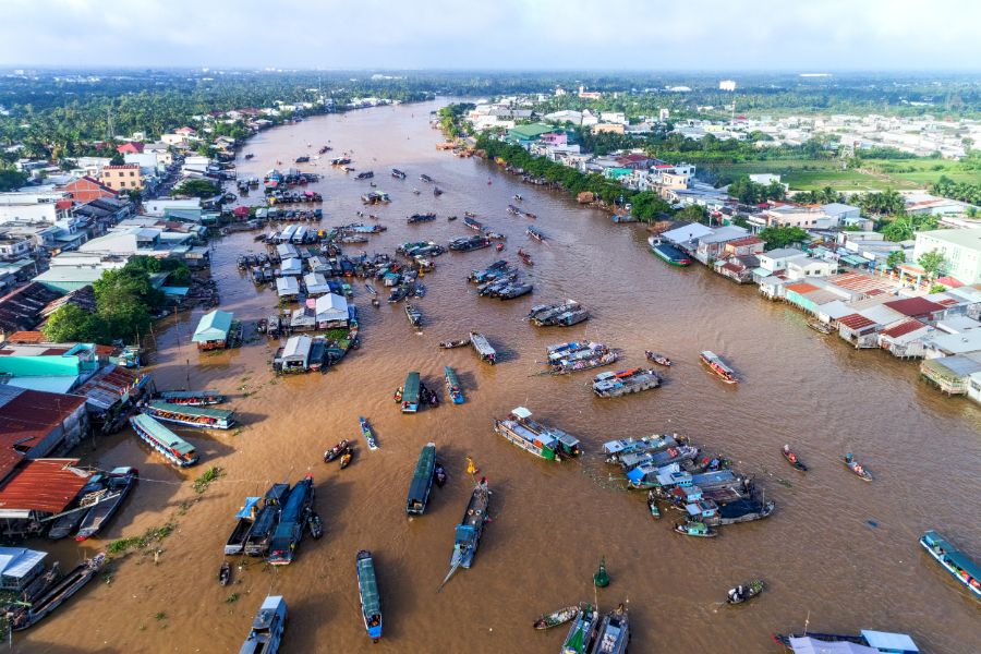 2-Daagse bouwsteen Mekong Delta en drijvende markt