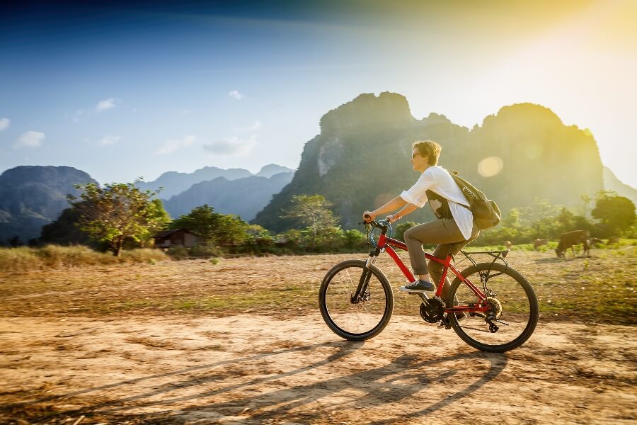 Reisvoorstel voor 'Fietsen & Grotten in Vang Vieng'