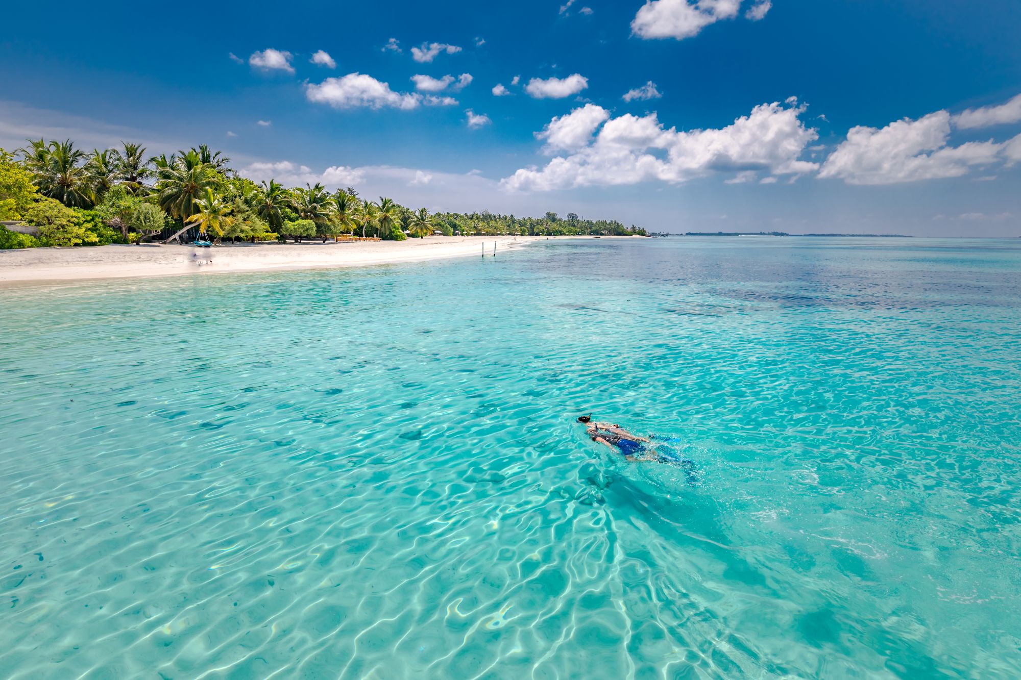 Malediven snorkelen in de zee