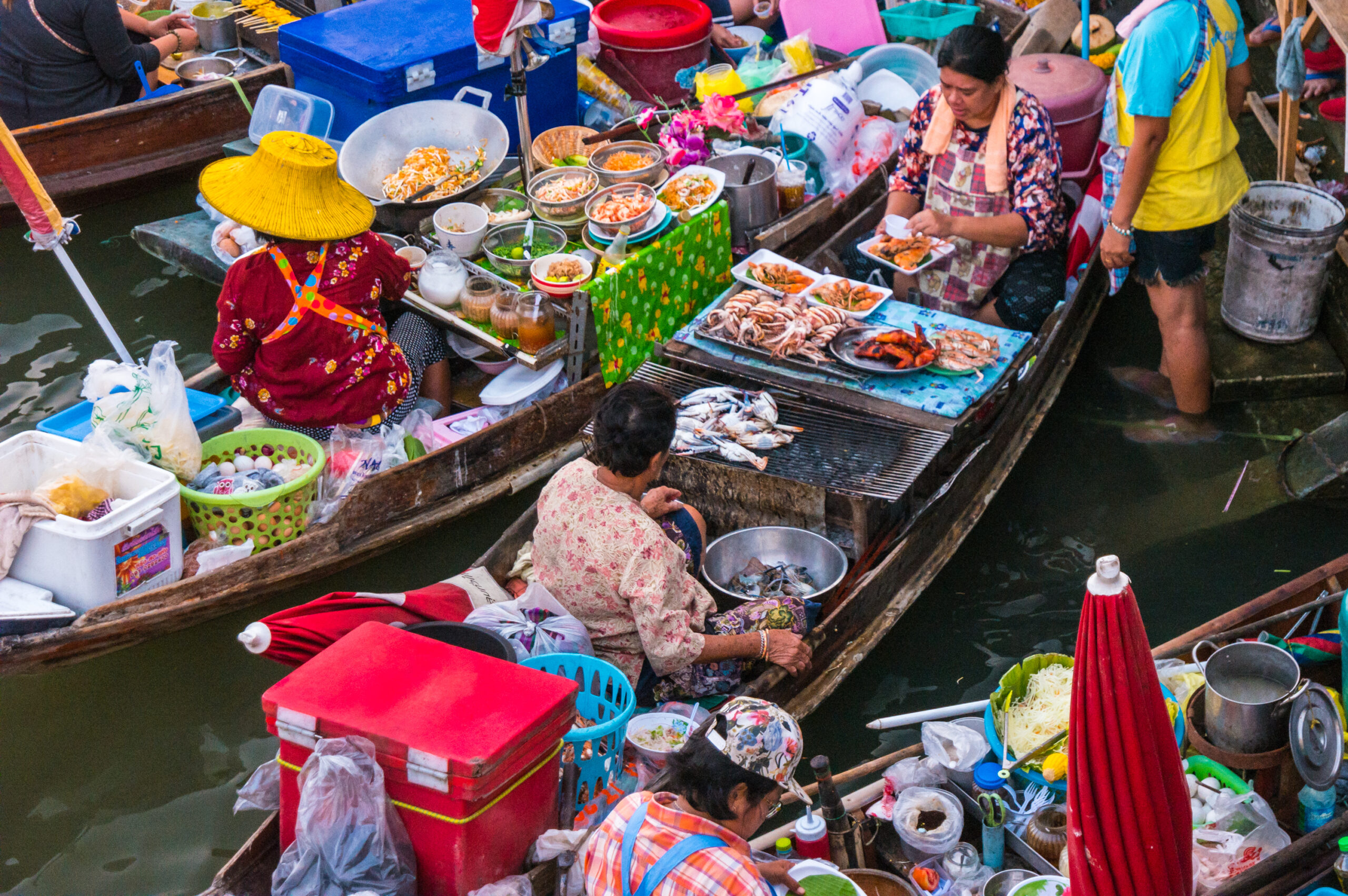 Thailand Amphawa Drijvende markt