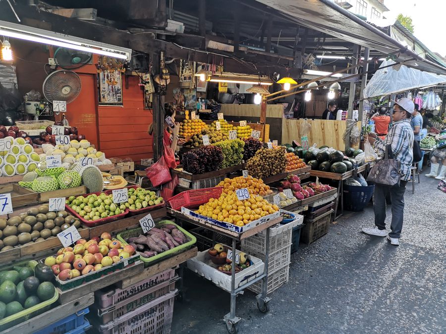 Thailand Bangkok Khlong Toei markt