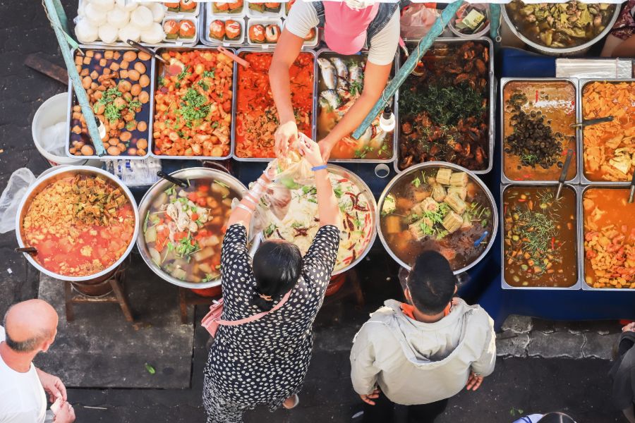 Thailand Bangkok streetfood markt