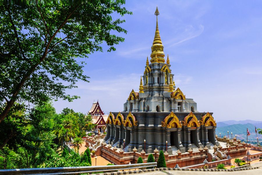 Thailand Doi Mae Salong Koninklijke paleis