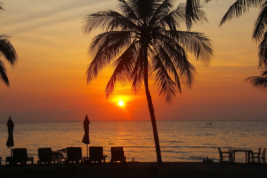 Thailand Hua Hin Zonsondergang