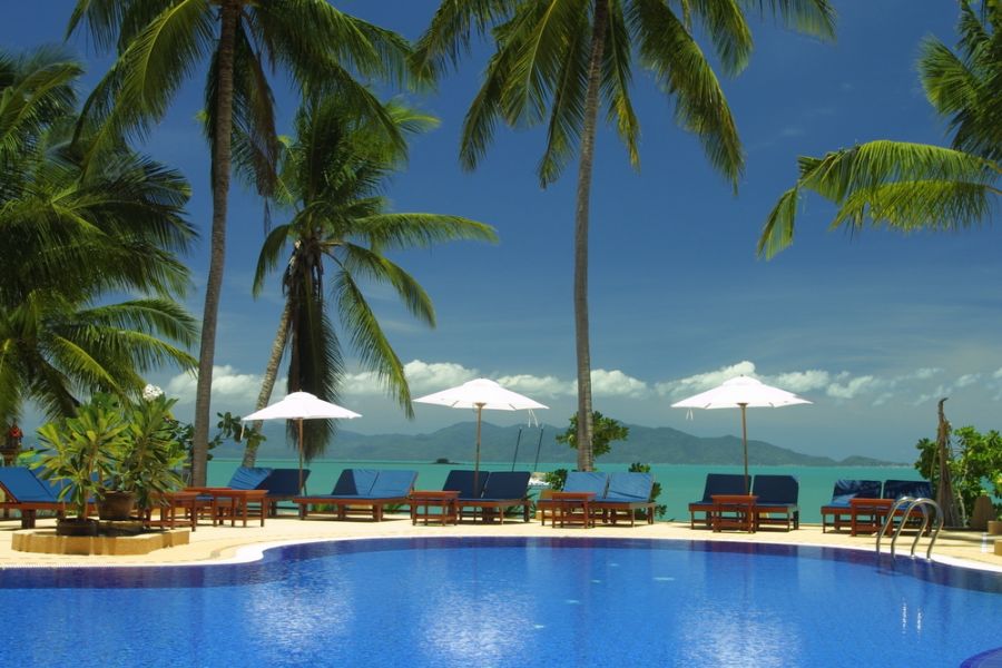 Thailand Koh Samui eiland Lawana Resort zwembad
