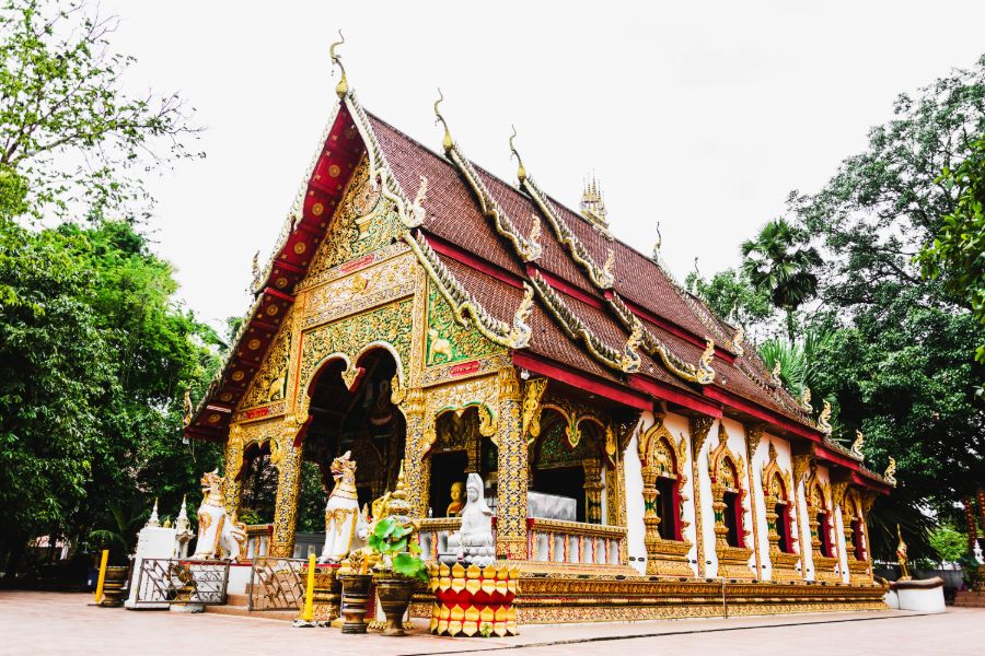 Thailand Nan provincie Pua What Phuket tempel