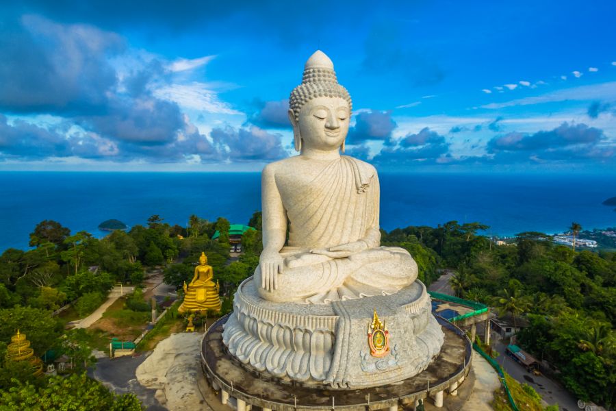 Thailand Phuket eiland Big Buddha grote boedha bezienswaardigheden