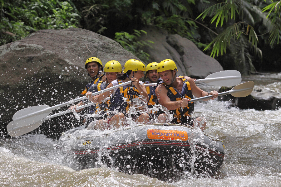 Indonesie Bali Ayung Rivier Raften..