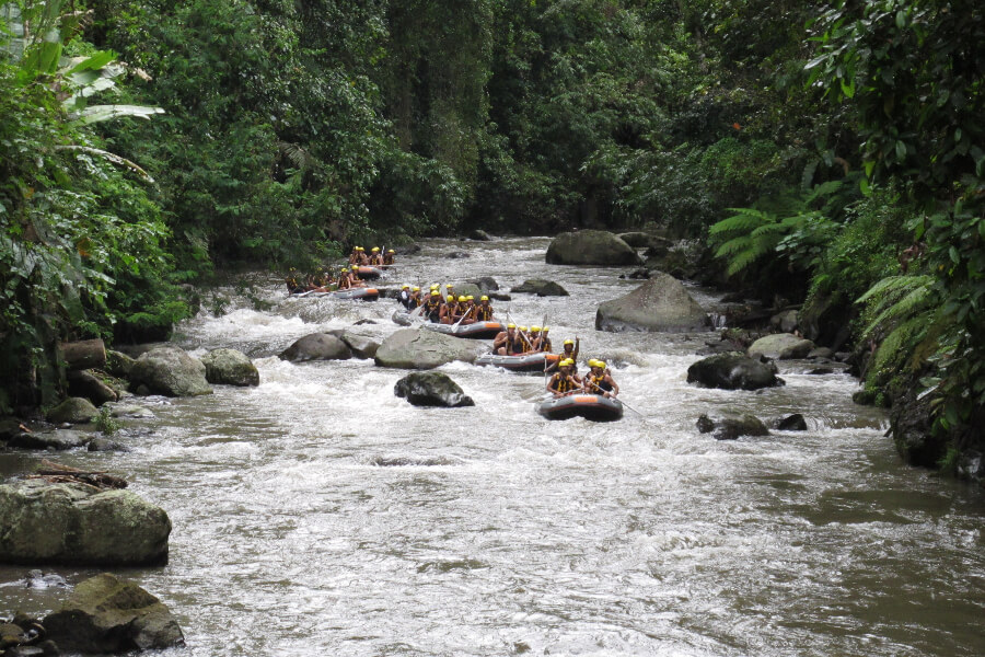 Indonesie Bali Ayung rivier Raften 1