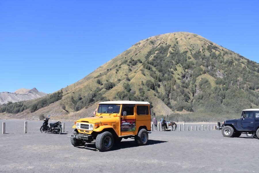 Indonesie Java Bromo jeep naar Penenjakan Berg