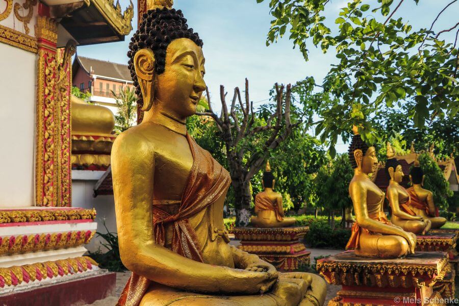 Laos Luang Prabang tempel boeddha