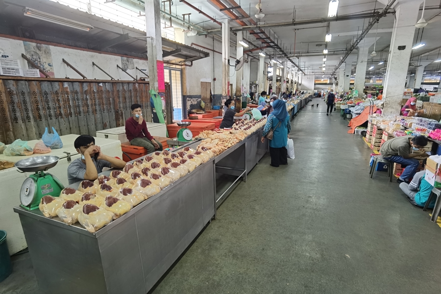 Maleisie Sabah Sandakan Markt Central Market