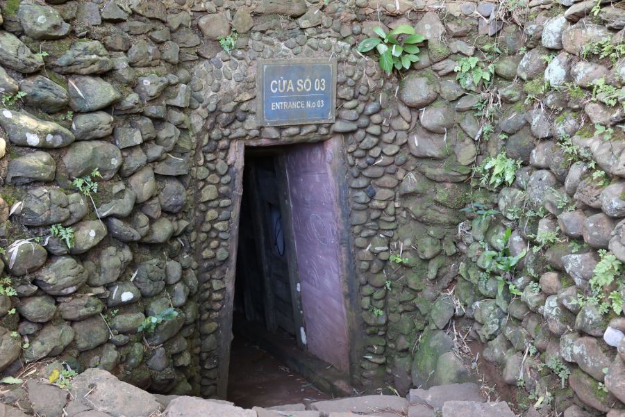 Vietnam Cu Chi tunnels ingang