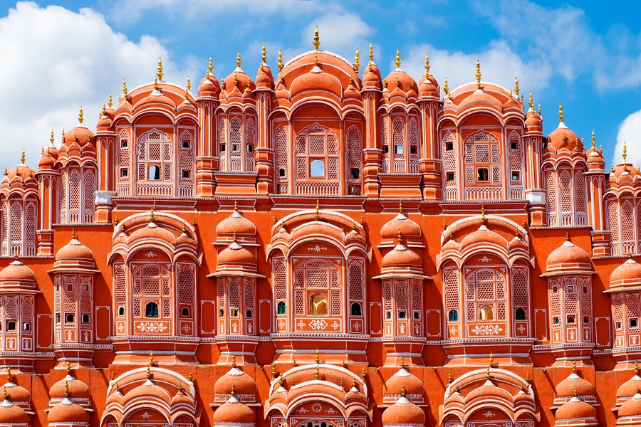 India Jaipur Hawa mahal paleis 1