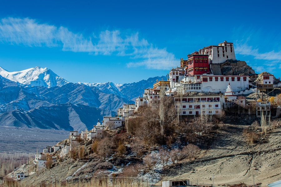 India Ladakh Leh Thiksey monastery gompa