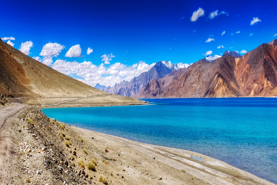 India Ladakh Pangong tso lake