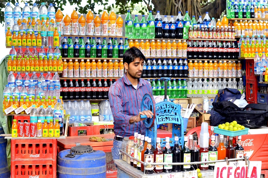 India Kolkata Calcutta Verkoper markt