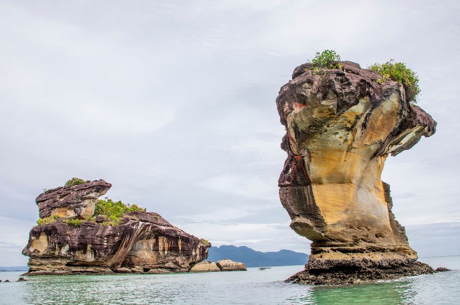 maleisie sarawak bako national park rotsformaties