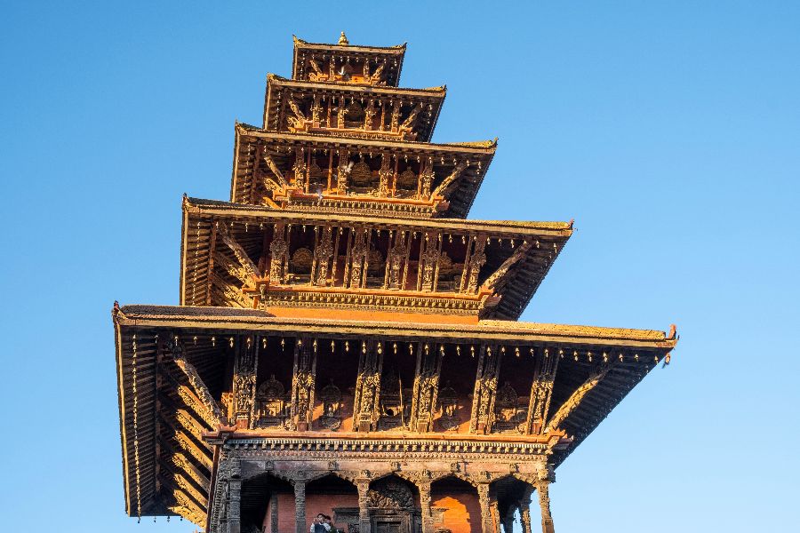 Nepal Bhaktapur Nyatapola Square tempel