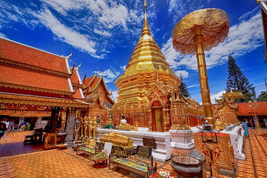 thailand chiang mai doi suthep tempel