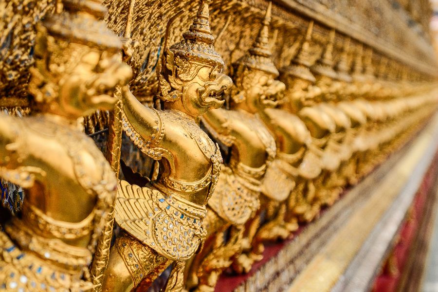 thailand bangkok grand palace wat phra kaew garuda