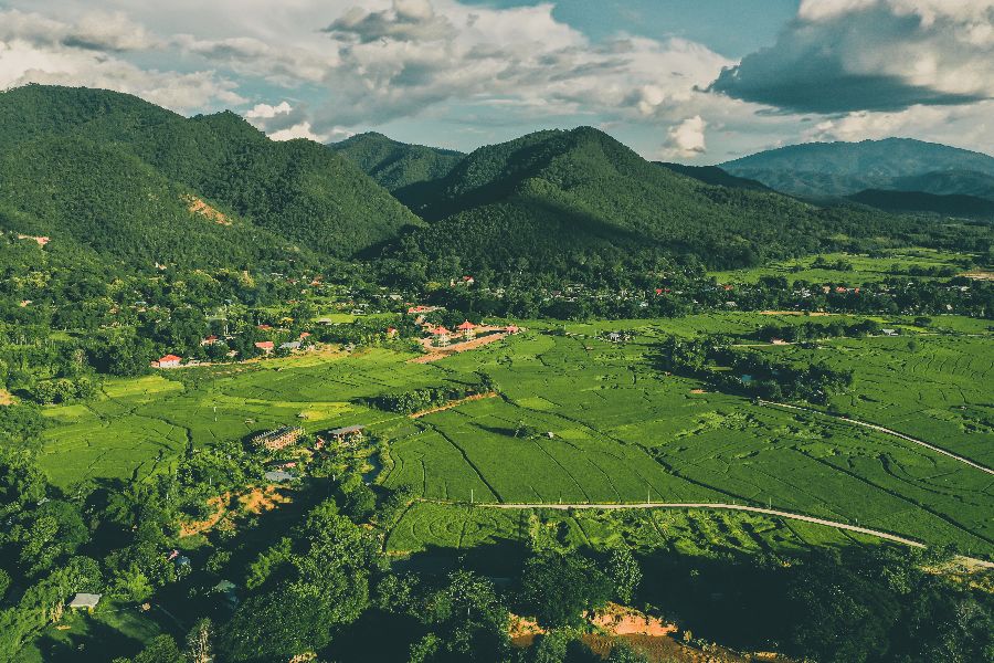 thailand mae hong son pai bergen rijstvelden