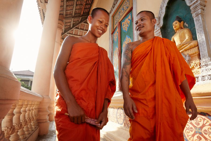 cambodja phnom penh monniken